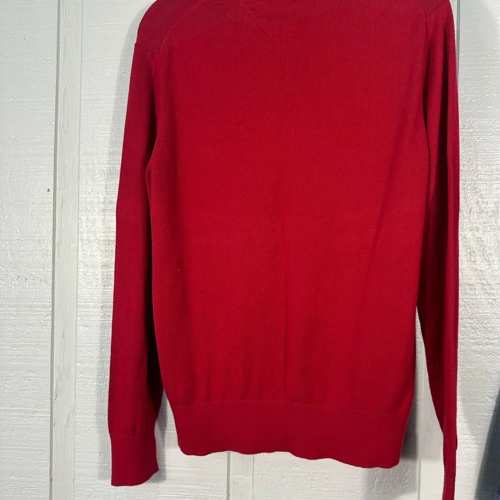 Tommy Hilfiger Red Men's  Sweater Size Medium EUC